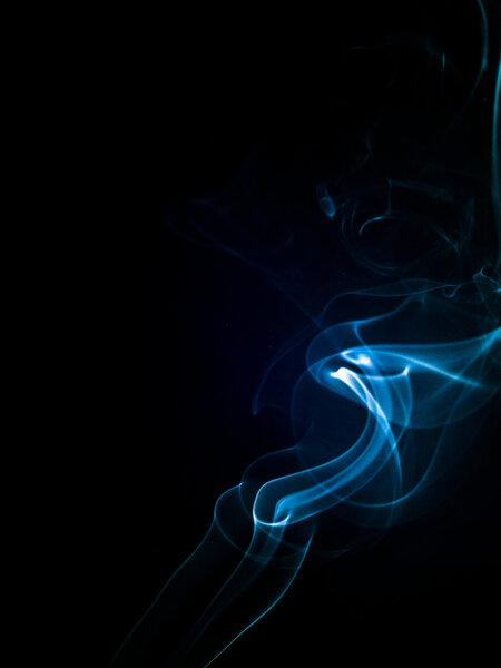An image of smoke on black background