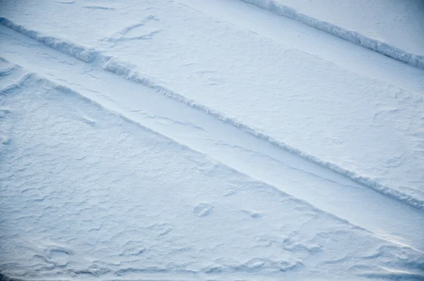 Pegada de neve — Fotografia de Stock