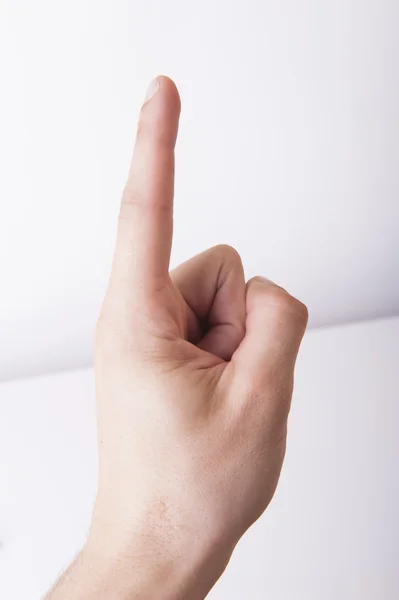 Forefinger point — Stock Photo, Image