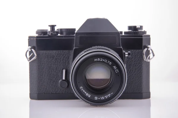 Eski 35 mm ince tabaka fotoğraf makinesi — Stok fotoğraf