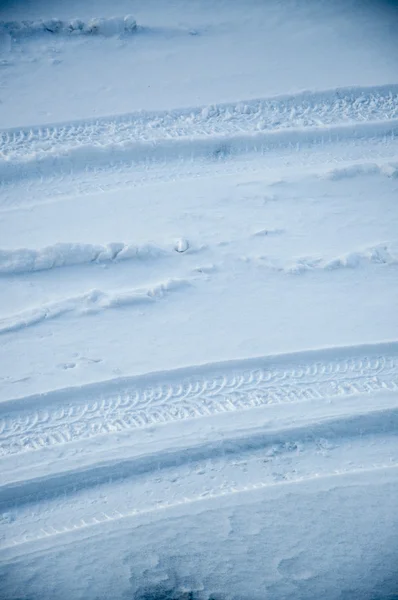 Snow footprint — Stock Photo, Image