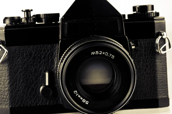 Câmera analógica antiga — Fotografia de Stock