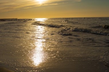 Baltık Denizi üzerinden günbatımı