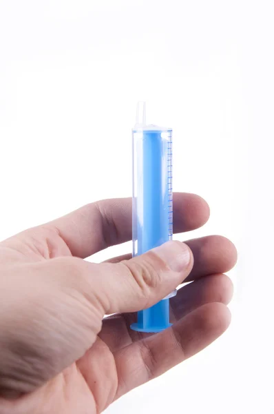 Syringe isoletd on white — Stock Photo, Image