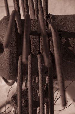 eski paslı tarım makine