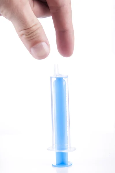 Syringe isoletd on white — Stock Photo, Image