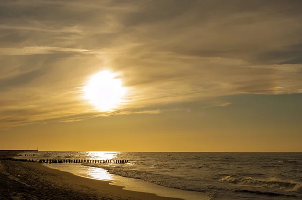 Tramonto sul Mar Baltico — Foto Stock