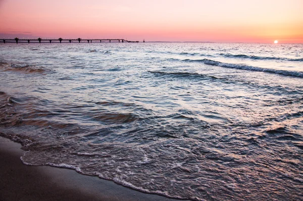 波罗的海日落 — 图库照片