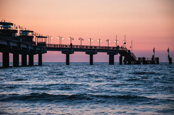 Pier a Miedzyzdroje, Polonia — Foto Stock