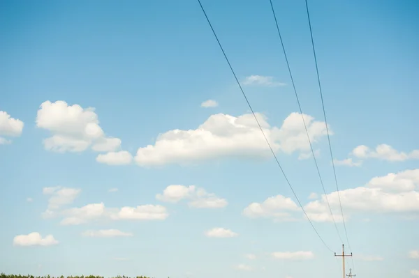 Pylons on the field — Stock Photo, Image