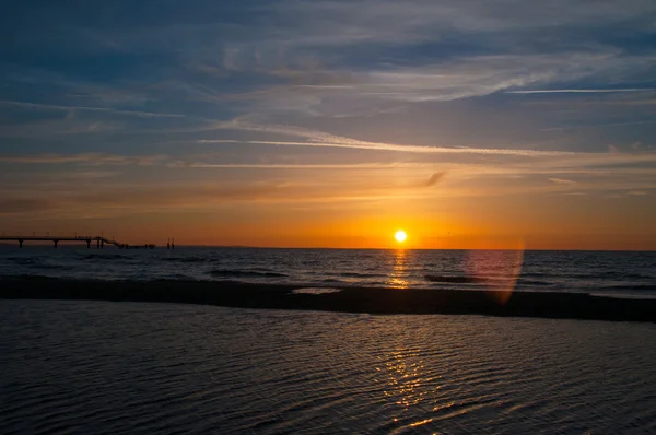 Ηλιοβασίλεμα πάνω από την Βαλτική — Φωτογραφία Αρχείου