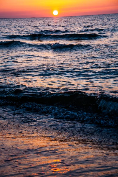 Zachód słońca nad Bałtyk — Zdjęcie stockowe