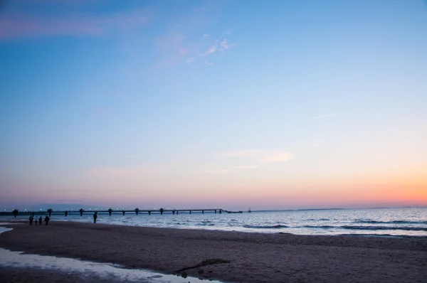 Muelle en Miedzyzdroje, Polonia — Foto de Stock