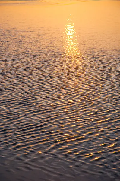 Pôr do sol sobre baltic — Fotografia de Stock