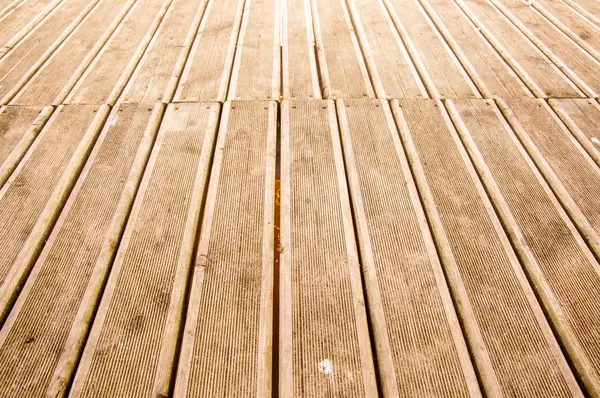 Schlechte Sicht auf Holzlandung — Stockfoto
