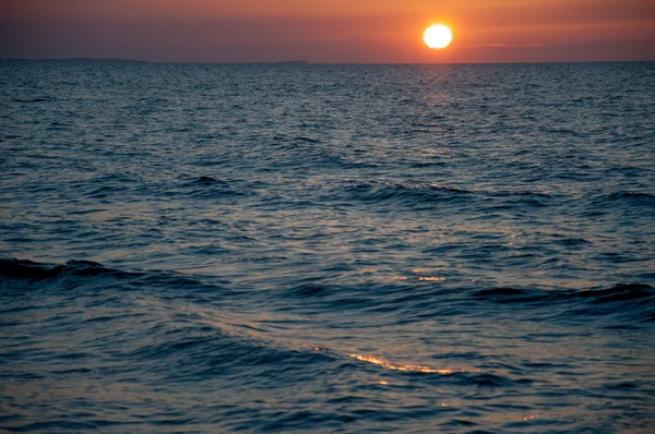 Puesta de sol sobre el Báltico — Foto de Stock