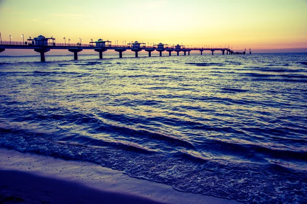 Pier a Miedzyzdroje, Polonia — Foto Stock