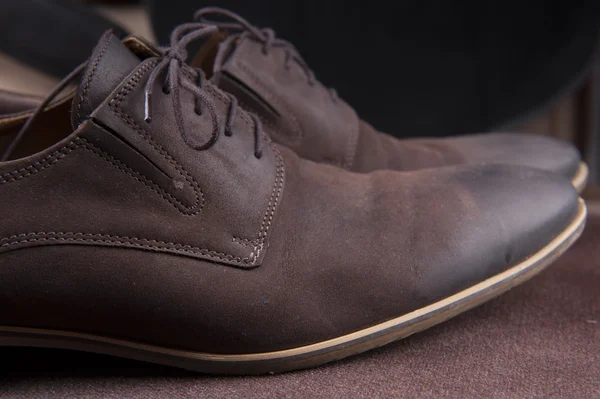 Pánské boty nosí elegantní formální — Stock fotografie