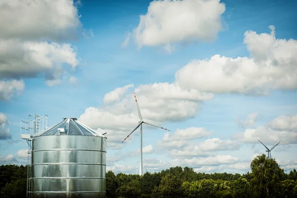 Silo para grano — Foto de Stock