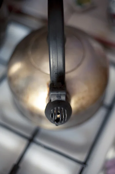 Water boil in kettle — Stock Photo, Image