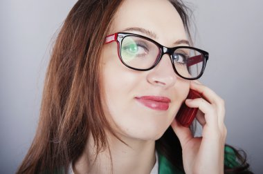 iş kadını konuşan telefon