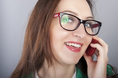 iş kadını konuşan telefon