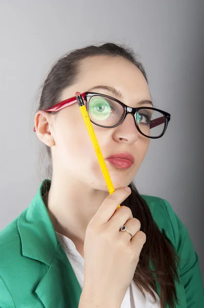 Businesswoman thinking — Stock Photo, Image