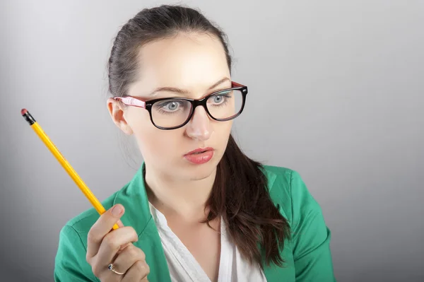 Mujer de negocios Pensando — Foto de Stock