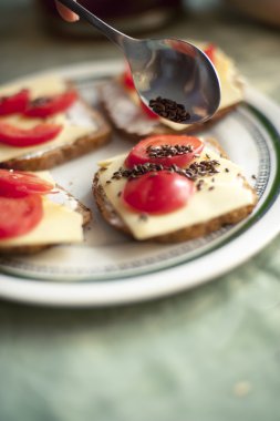 Kahvaltı için sandviçler