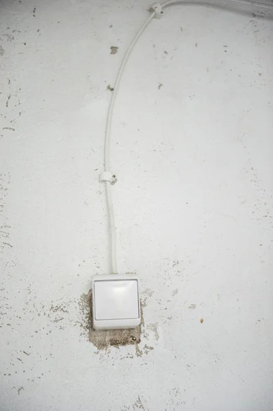 Lichtschakelaar op de muur — Stockfoto