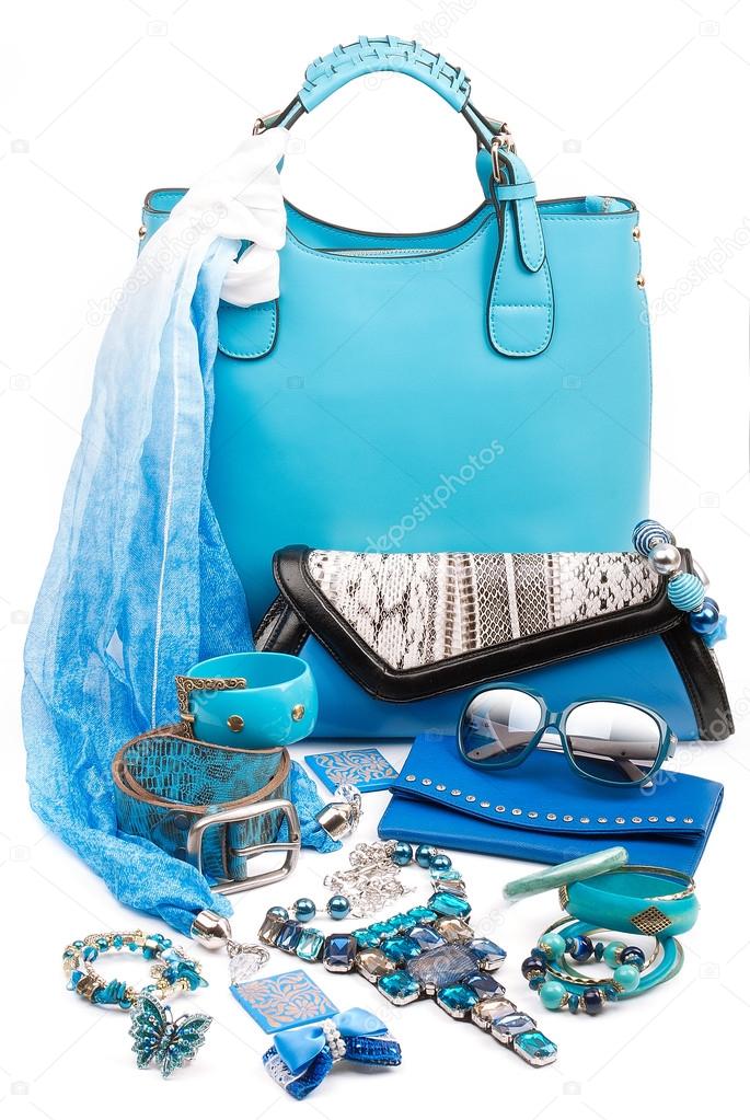 Aquamarine fashion accessories