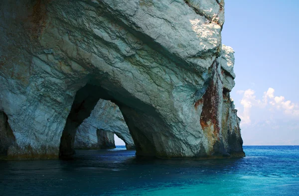 Blå grottorna, ön zakynthos — Stockfoto