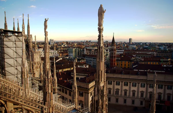 Milan Cathedral in evening — Stock Photo, Image