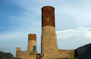 checiny yılında Kuleli yıkık Ortaçağ Kalesi