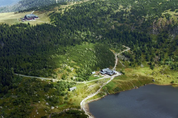 Karkonosze 山の氷河湖 — ストック写真