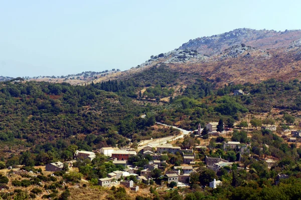 Paleoperithia - oude dorp in ruïnes — Stockfoto