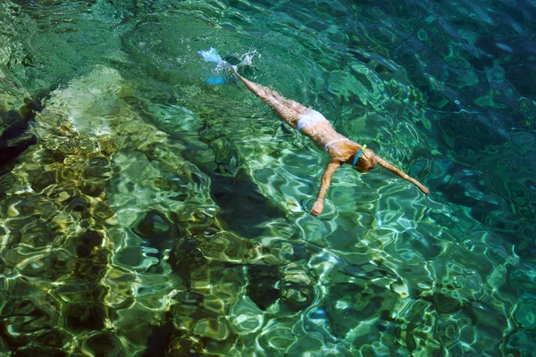 Nurkowania na wyspie zakynthos — Zdjęcie stockowe