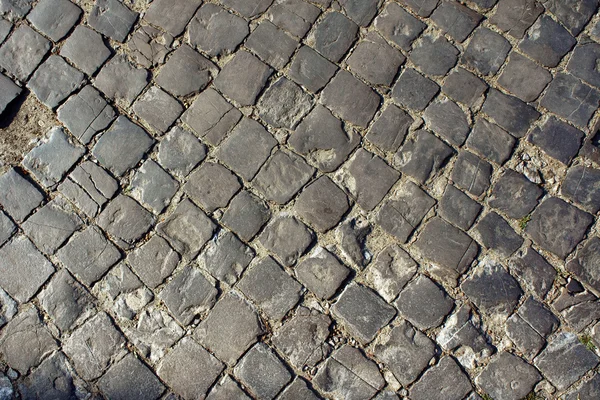 Cobblestone na rua em Poznan — Fotografia de Stock
