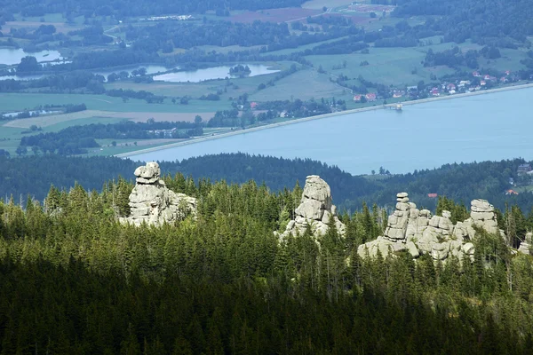 Karkonosze 산에 있는 바위 — 스톡 사진