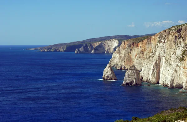 Cliff com rochas, Zakynthos ilha — Fotografia de Stock