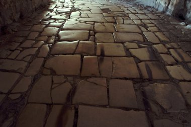 Koridorda Saronikos frourio, şehir Korfu