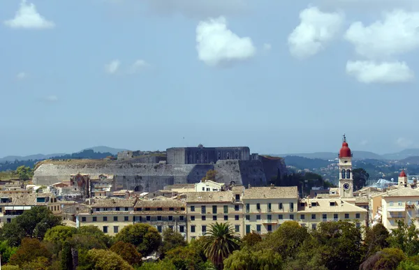 Stad van corfu, eiland in Griekenland — Stockfoto