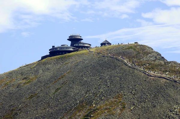 Дорога Снєжка пік гори Karkonosze — стокове фото