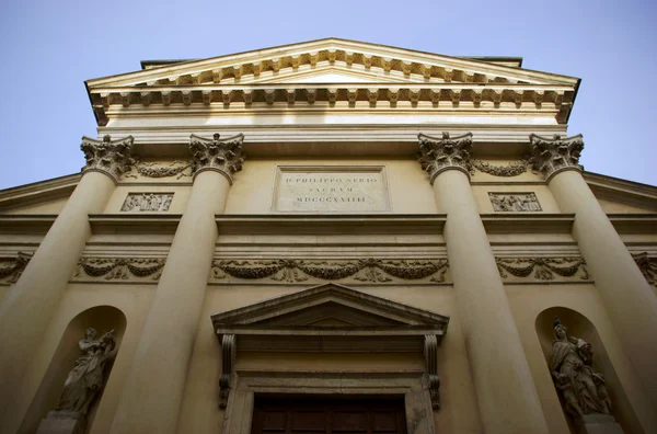 Fachada de iglesia en Mantova — Foto de Stock