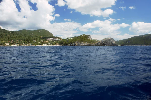 Litorale sull'isola di Corfù — Foto Stock