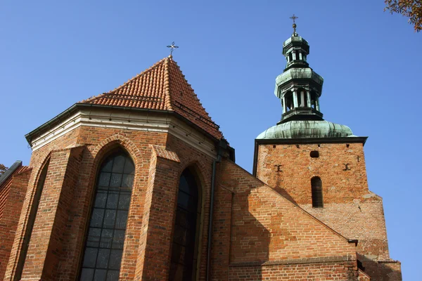 Gothic parish church in Gniezno — Stock Photo, Image