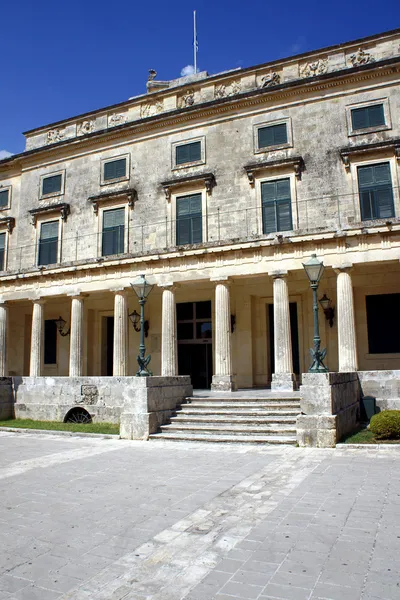 Palace of St. Michael and St. George on the island of Corfu — Stock Photo, Image