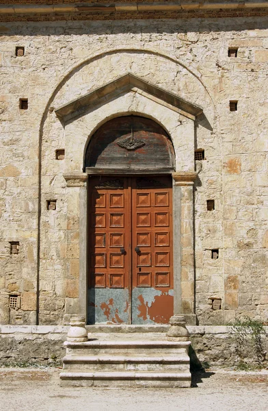 De ingang van de kerk in zakynthos — Stockfoto