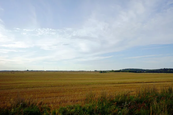 Rural landscape after harvest — Stock Photo, Image