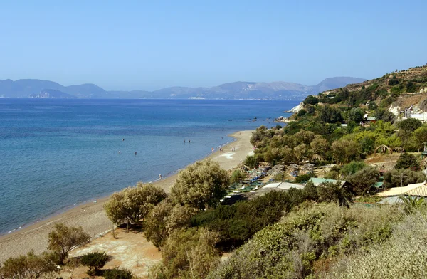 Stranden aan de kust van het eiland zakyntos — Stockfoto